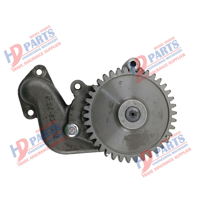 6D105 PC200-3 इंजन ऑयल पंप 6136-52-1210 6136-52-1100 KOMATSU डीजल इंजन भागों के लिए उपयुक्त