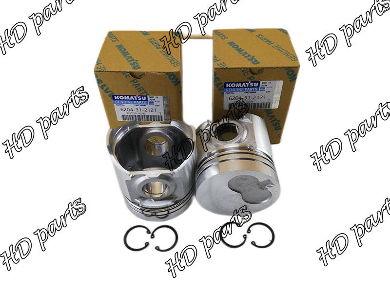 कोमात्सु के लिए 4D95S-W-1 डीजल इंजन पिस्टन 6202-32-2140 6201-32-2121 104mm उच्च