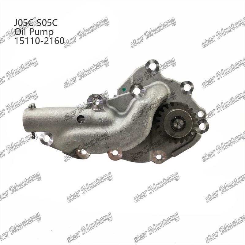 J05C S05C SK200-8 SK210-8 SK250-8 SK260-8 SK260-8 SK260-8E तेल पंप 15110-2160 Hino इंजन मरम्मत भागों के लिए