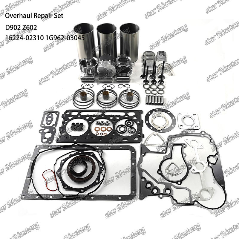 Z602 D902 ओवरहाल मरम्मत किट सिलेंडर लाइनर पिस्टन किट गास्केट किट 16224-02310 1J094-21770 1G962-03045 Doosan के लिए