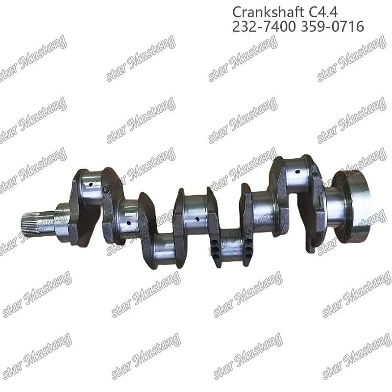 क्रैंकशाफ्ट C4.4 फोल्डेड स्टील EFI 63mm With Spline 232-7400 359-071 कैटरपिलर डीजल इंजन मरम्मत भागों के लिए