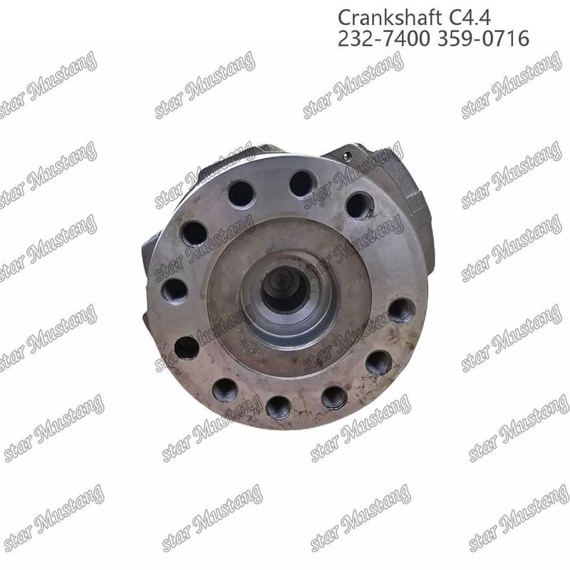 क्रैंकशाफ्ट C4.4 फोल्डेड स्टील EFI 63mm With Spline 232-7400 359-071 कैटरपिलर डीजल इंजन मरम्मत भागों के लिए