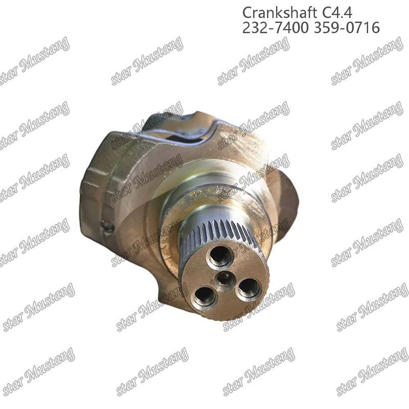 क्रैंकशाफ्ट C4.4 फोल्डेड स्टील EFI 63mm With Spline 232-7400 359-071 कैटरपिलर डीजल इंजन मरम्मत भागों के लिए