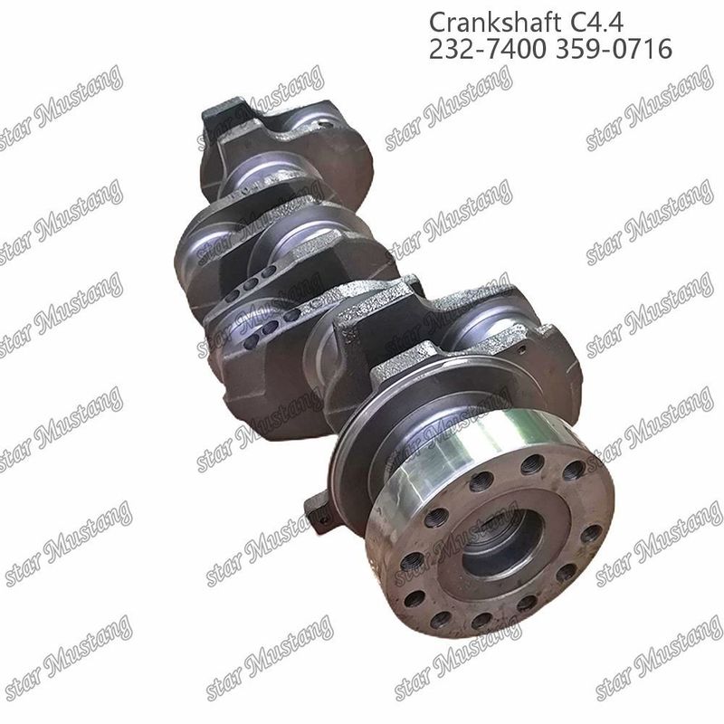 क्रैंकशाफ्ट C4.4 फोल्डेड स्टील EFI 63mm With Spline 232-7400 359-071 कैटरपिलर डीजल इंजन मरम्मत भागों के लिए