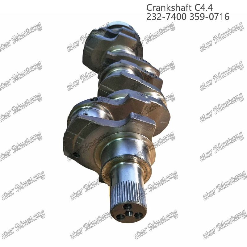 क्रैंकशाफ्ट C4.4 फोल्डेड स्टील EFI 63mm With Spline 232-7400 359-071 कैटरपिलर डीजल इंजन मरम्मत भागों के लिए