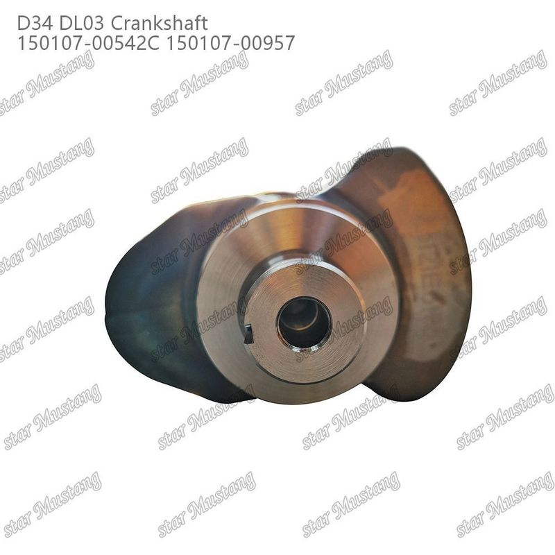 D34 DL03 इंजन क्रैंकशाफ्ट 150107-00542C 150107-00957 DOOSAN DAEWOO इंजन स्पेयर पार्ट्स के लिए