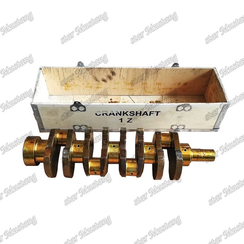 1Z इंजन क्रैंकशाफ्ट TOYOTA इंजन स्पेयर पार्ट्स के लिए कास्ट स्टील 13411-78300-71