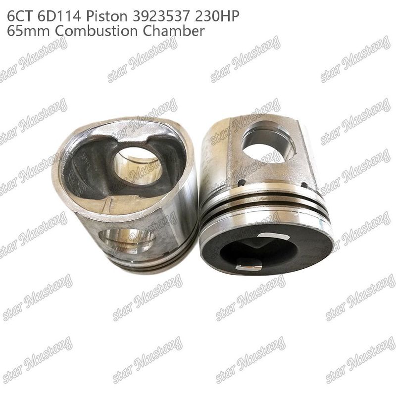 पिस्टन 6CT 6D114 230HP 3923537 65mm दहन कक्ष Cummins डीजल इंजन मरम्मत भागों के लिए
