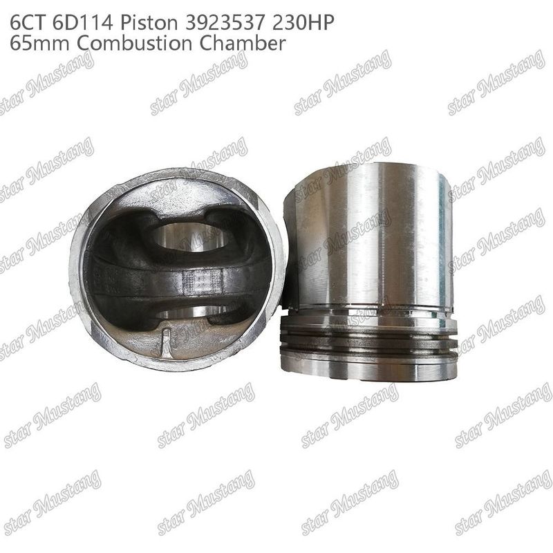 पिस्टन 6CT 6D114 230HP 3923537 65mm दहन कक्ष Cummins डीजल इंजन मरम्मत भागों के लिए