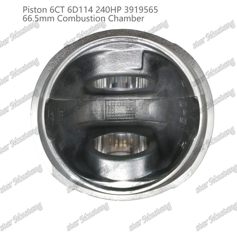 पिस्टन 6CT 6D114 240HP 3919565 66.5 मिमी दहन कक्ष Cummins डीजल इंजन मरम्मत भागों के लिए
