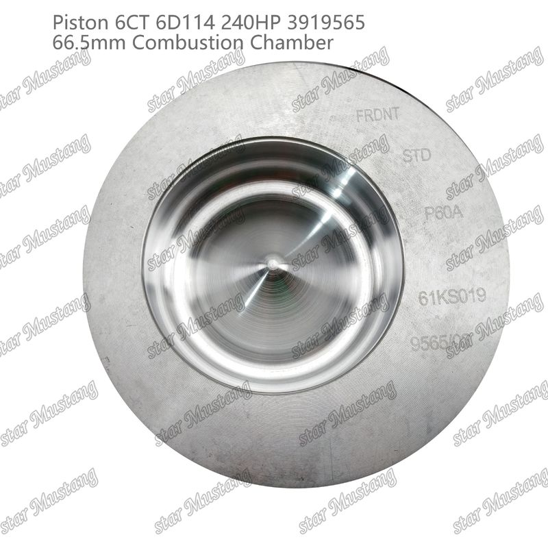 पिस्टन 6CT 6D114 240HP 3919565 66.5 मिमी दहन कक्ष Cummins डीजल इंजन मरम्मत भागों के लिए