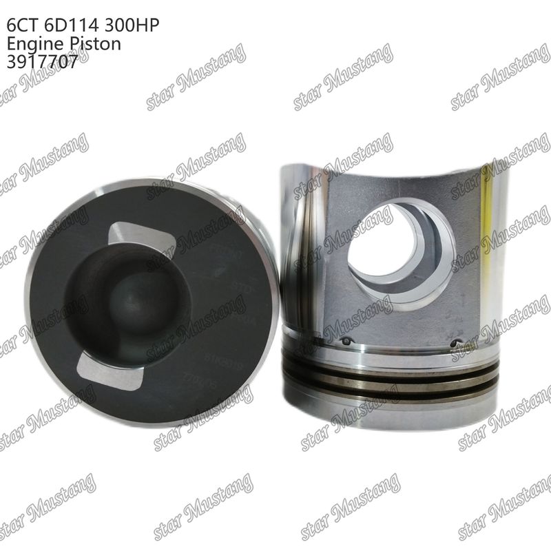 पिस्टन 6CT 6D114 300HP 3917707 55mm दहन कक्ष Cummins डीजल इंजन मरम्मत भागों के लिए