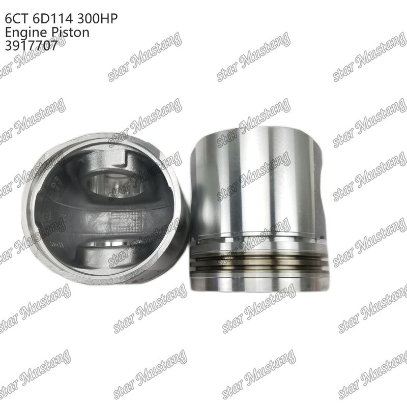 पिस्टन 6CT 6D114 300HP 3917707 55mm दहन कक्ष Cummins डीजल इंजन मरम्मत भागों के लिए