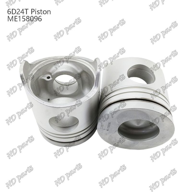 पिस्टन 6D24T दहन कक्ष 69 मिमी 3.3 डबल झुकाव x3x4 मिमी ME158096 Mitsubishi इंजन स्पेयर पार्ट्स के लिए