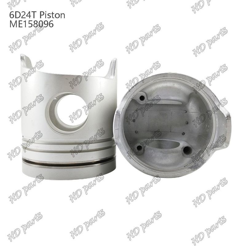 पिस्टन 6D24T दहन कक्ष 69 मिमी 3.3 डबल झुकाव x3x4 मिमी ME158096 Mitsubishi इंजन स्पेयर पार्ट्स के लिए