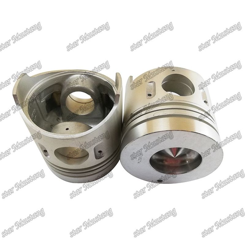 4D32 इंजन पिस्टन कक्ष आकार 52 मिमी ऊंचाई 110.7 मिमी 2.8HKx2x4 मिमी ME018274 मित्सुबिशी इंजन स्पेयर पार्ट्स के लिए