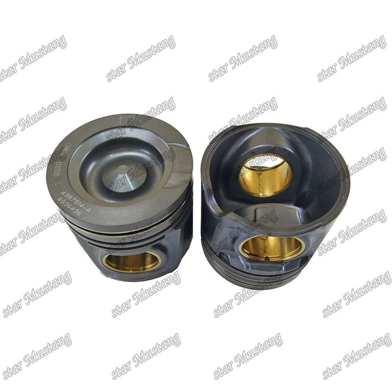 पिस्टन 8.9L 6LTAA ISB6.7 ISB6.7L 4987914 4936496 Cummins डीजल इंजन मरम्मत भागों के लिए