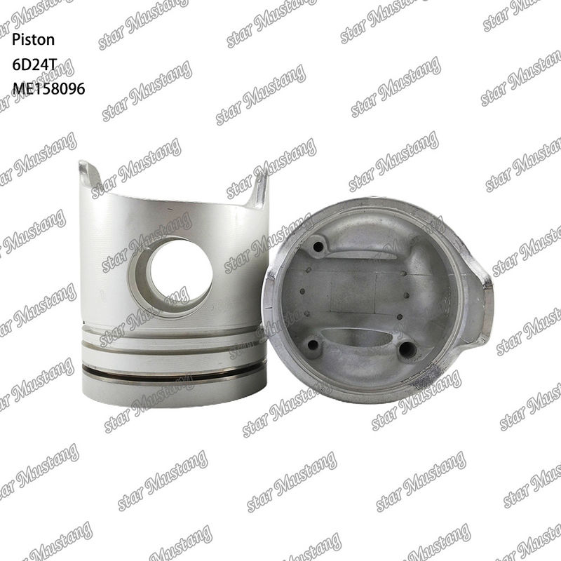 6D24T इंजन पिस्टन कक्ष आकार 69mm 3.3Kx3x4mm ME158096 Mitsubishi इंजन स्पेयर पार्ट्स के लिए