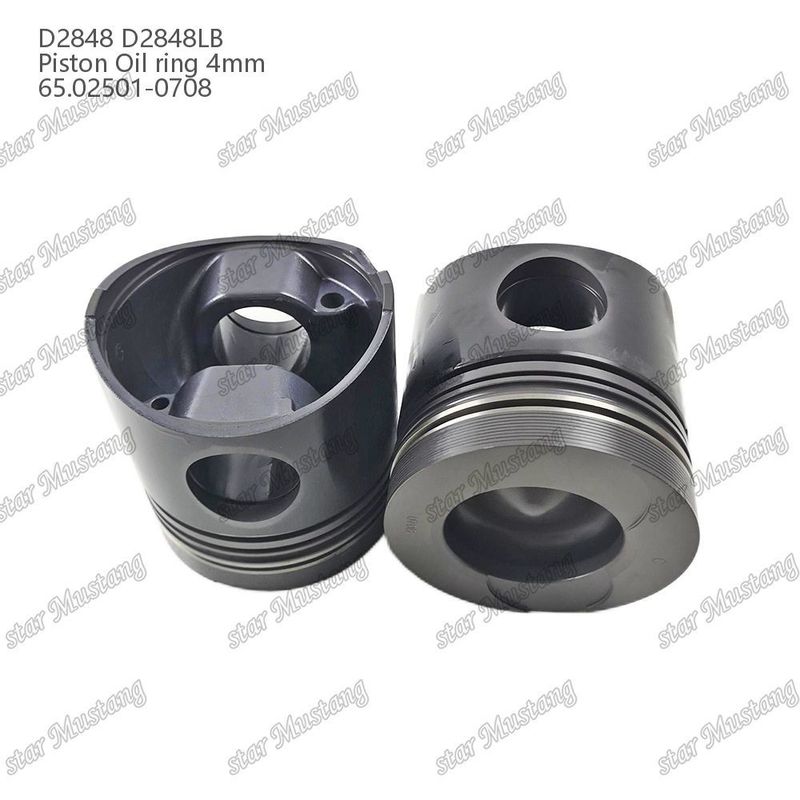 पिस्टन D2848 D2848LB ऑयल रिंग 4 मिमी 65.02501-0708 Doosan डीजल इंजन मरम्मत भागों के लिए