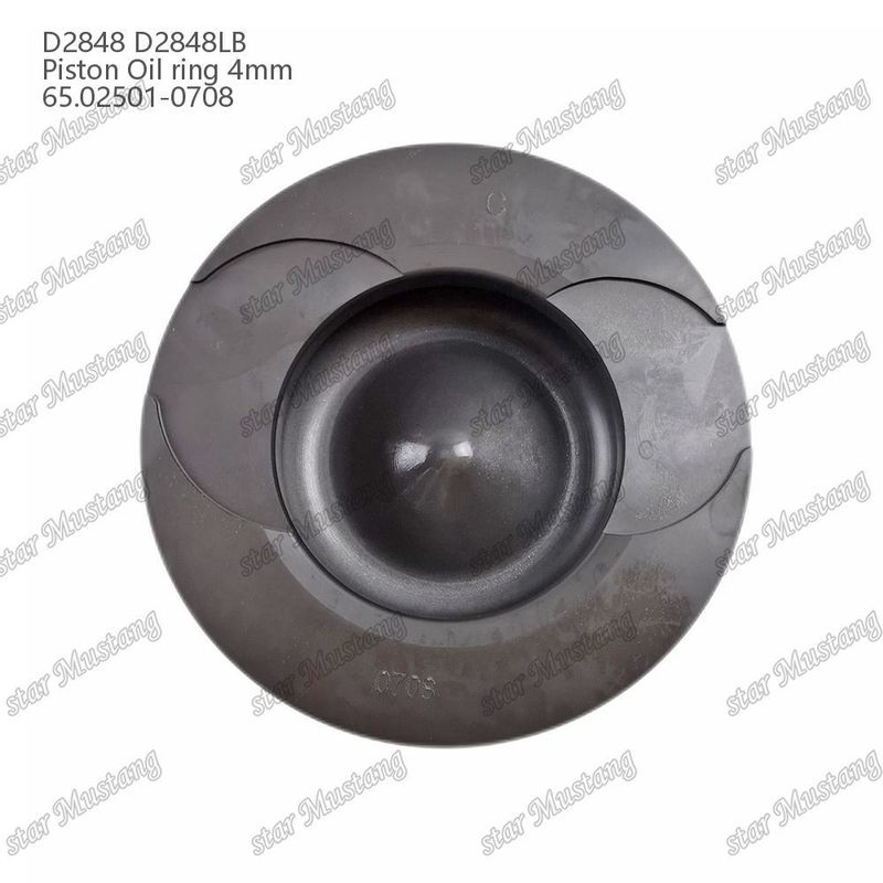 पिस्टन D2848 D2848LB ऑयल रिंग 4 मिमी 65.02501-0708 Doosan डीजल इंजन मरम्मत भागों के लिए