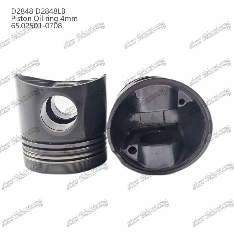 पिस्टन D2848 D2848LB ऑयल रिंग 4 मिमी 65.02501-0708 Doosan डीजल इंजन मरम्मत भागों के लिए