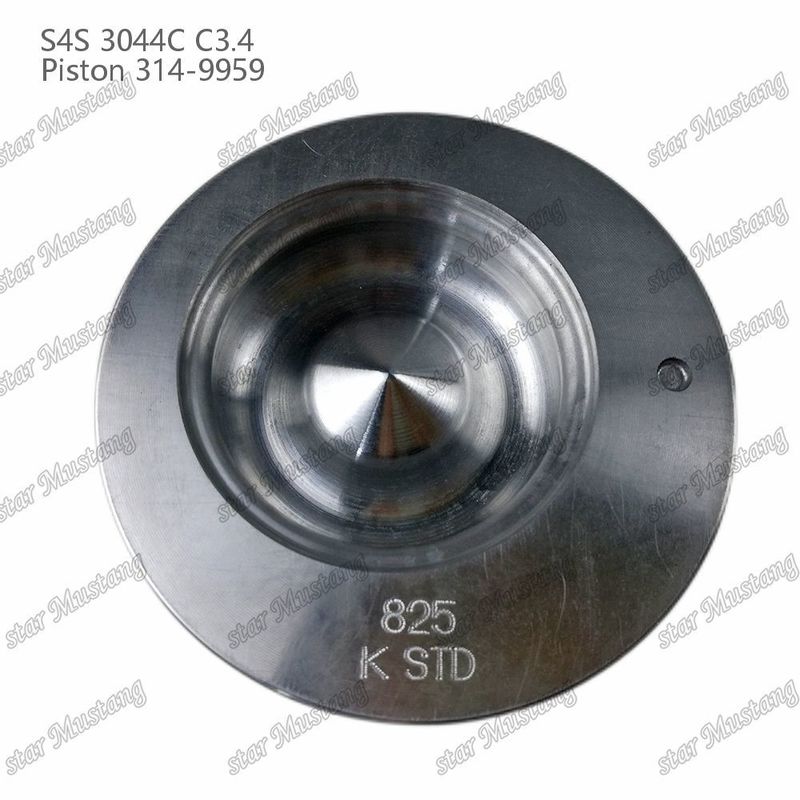 S4S 3044C C3.4 825 इंजन पिस्टन अल्फिन कक्ष आकार 53 मिमी 60 मिमी तेल अंगूठी 4 मिमी 314-9959 मित्सुबिशी इंजन स्पेयर पार्ट्स के लिए