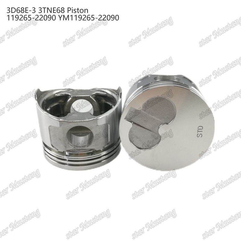 पिस्टन 3D68E-3 3TNE68 ऊंचाई 53mm 119265-22090 YM119265-22090 Yanmar डीजल इंजन मरम्मत भागों के लिए