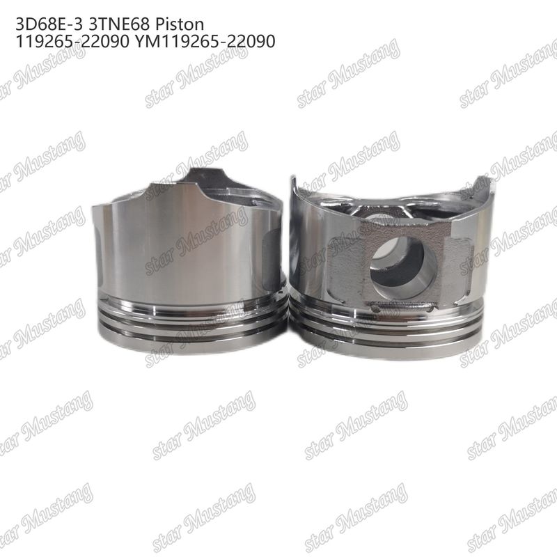 पिस्टन 3D68E-3 3TNE68 ऊंचाई 53mm 119265-22090 YM119265-22090 Yanmar डीजल इंजन मरम्मत भागों के लिए