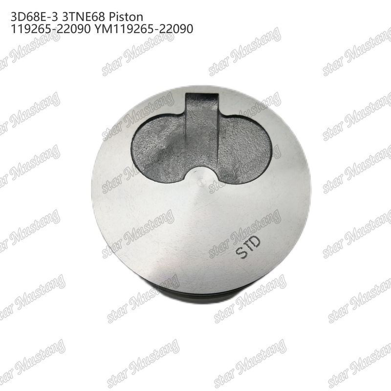 पिस्टन 3D68E-3 3TNE68 ऊंचाई 53mm 119265-22090 YM119265-22090 Yanmar डीजल इंजन मरम्मत भागों के लिए