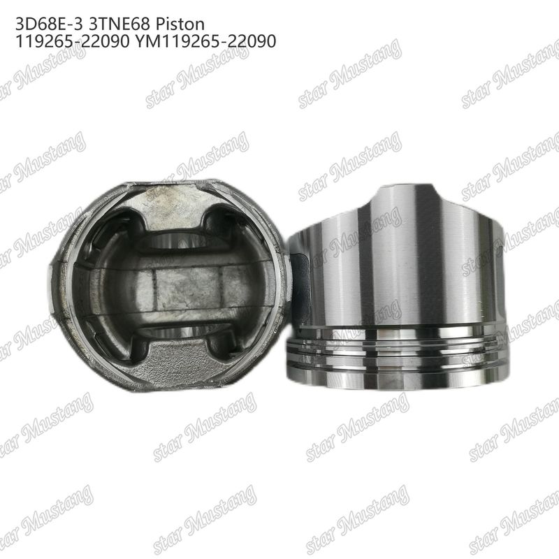 पिस्टन 3D68E-3 3TNE68 ऊंचाई 53mm 119265-22090 YM119265-22090 Yanmar डीजल इंजन मरम्मत भागों के लिए