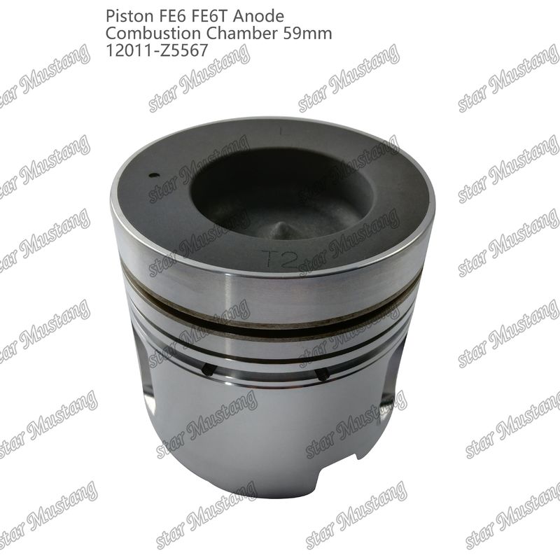 FE6 FE6T इंजन पिस्टन कक्ष आकार 59 मिमी 3x2x4 मिमी 12011-Z5567 निसान इंजन स्पेयर पार्ट्स के लिए