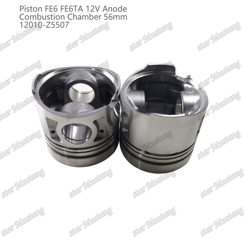 FE6 FE6TA इंजन पिस्टन12V कक्ष आकार 56 मिमी 2.5x2x4 मिमी 12010-Z5507 निसान इंजन स्पेयर पार्ट्स के लिए