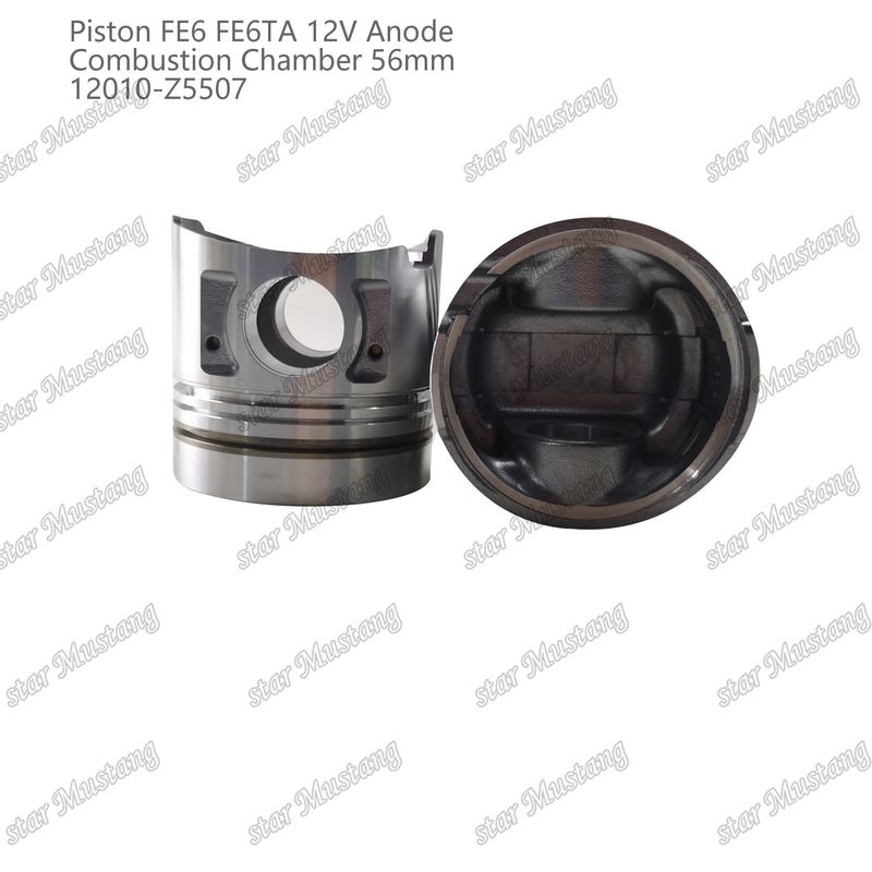 FE6 FE6TA इंजन पिस्टन12V कक्ष आकार 56 मिमी 2.5x2x4 मिमी 12010-Z5507 निसान इंजन स्पेयर पार्ट्स के लिए