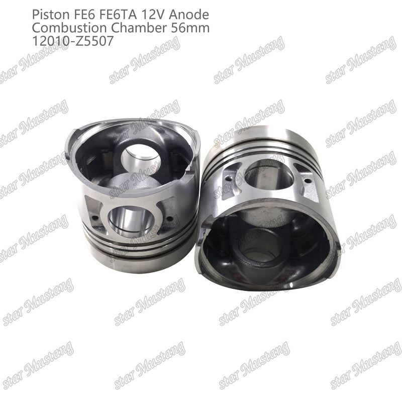 FE6 FE6TA इंजन पिस्टन12V कक्ष आकार 56 मिमी 2.5x2x4 मिमी 12010-Z5507 निसान इंजन स्पेयर पार्ट्स के लिए