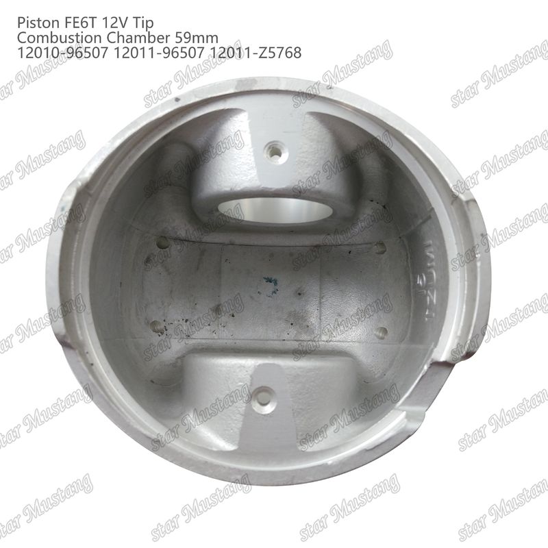 FE6T इंजन पिस्टन 12V कक्ष आकार 59 मिमी 3x2x4 मिमी 12010-96507 12011-96507 12011-Z5768 निसान इंजन स्पेयर पार्ट्स के लिए