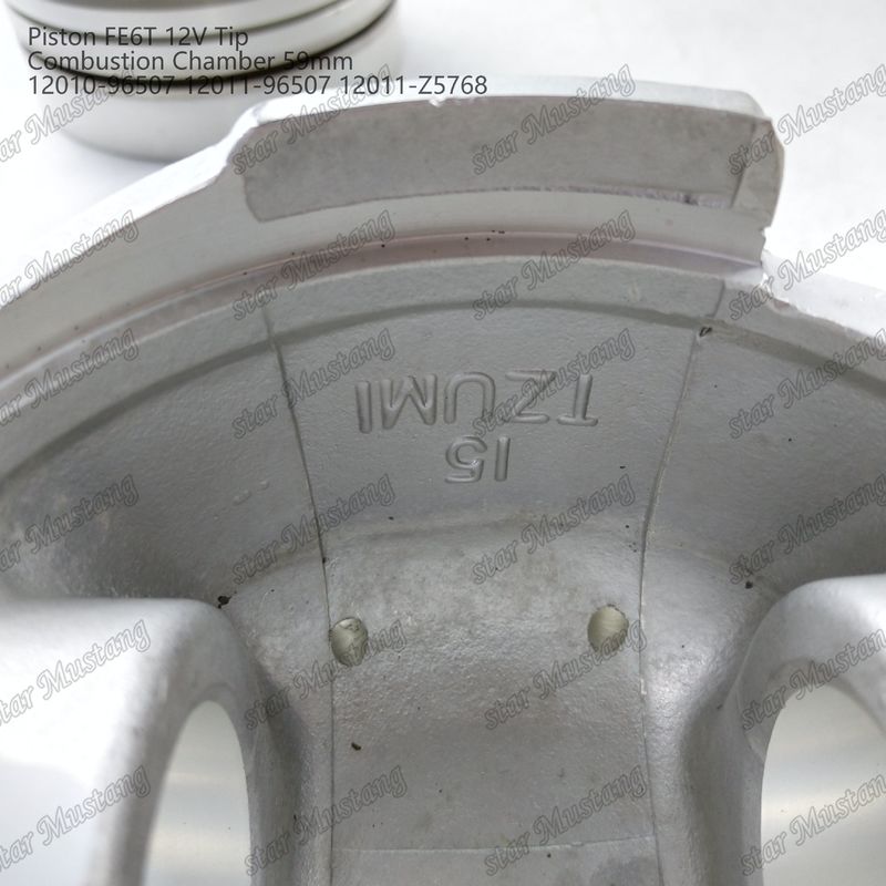 FE6T इंजन पिस्टन 12V कक्ष आकार 59 मिमी 3x2x4 मिमी 12010-96507 12011-96507 12011-Z5768 निसान इंजन स्पेयर पार्ट्स के लिए