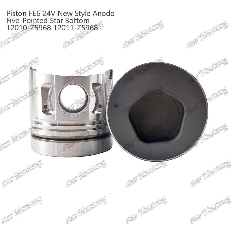 FE6T इंजन पिस्टन 24V नया प्रकार 2.5x2x4 मिमी 12011-Z5776 12011-Z5506 12011-Z5968 निसान इंजन स्पेयर पार्ट्स के लिए