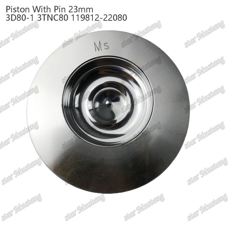पिस्टन 3D80-1 3TNC80 पिन आकार 23 मिमी 119812-22080 Yanmar डीजल इंजन मरम्मत भागों के लिए