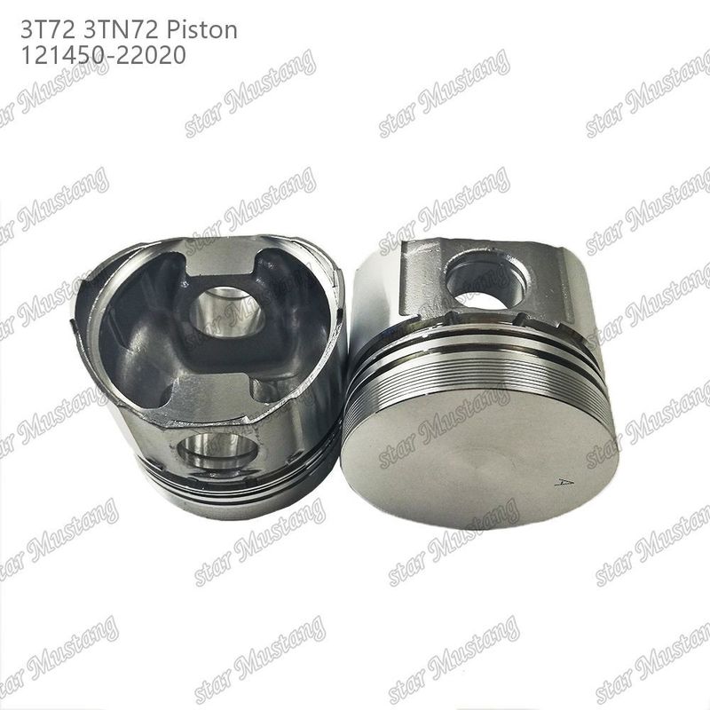 पिस्टन 3TN72 3T72 फ्लैट बॉटम 65.5 मिमी ऊंचाई 121450-22020 Yanmar डीजल इंजन मरम्मत भागों के लिए