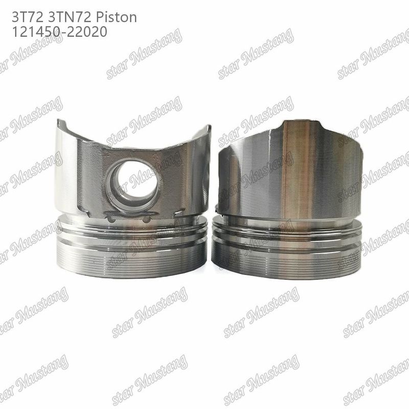 पिस्टन 3TN72 3T72 फ्लैट बॉटम 65.5 मिमी ऊंचाई 121450-22020 Yanmar डीजल इंजन मरम्मत भागों के लिए