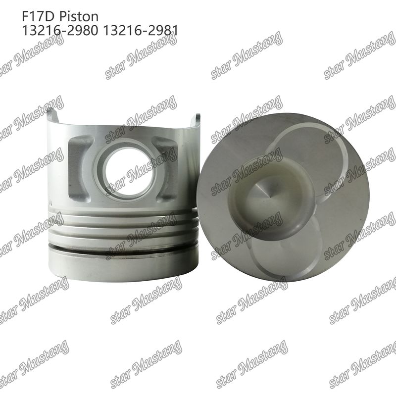 पिस्टन F17D दहन कक्ष 69mm 13216-2980 13216-2981 Hino डीजल इंजन मरम्मत भागों के लिए