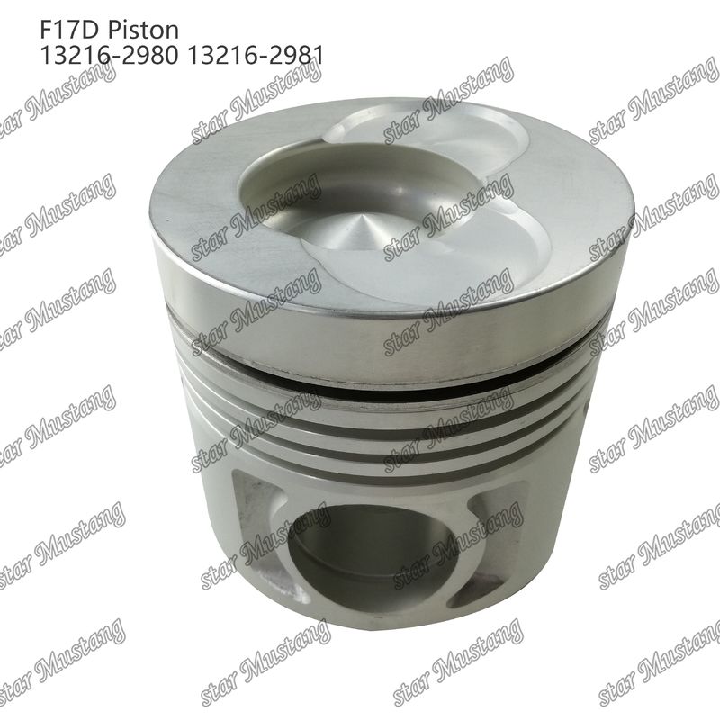पिस्टन F17D दहन कक्ष 69mm 13216-2980 13216-2981 Hino डीजल इंजन मरम्मत भागों के लिए