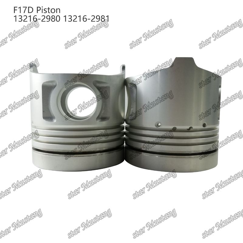 पिस्टन F17D दहन कक्ष 69mm 13216-2980 13216-2981 Hino डीजल इंजन मरम्मत भागों के लिए
