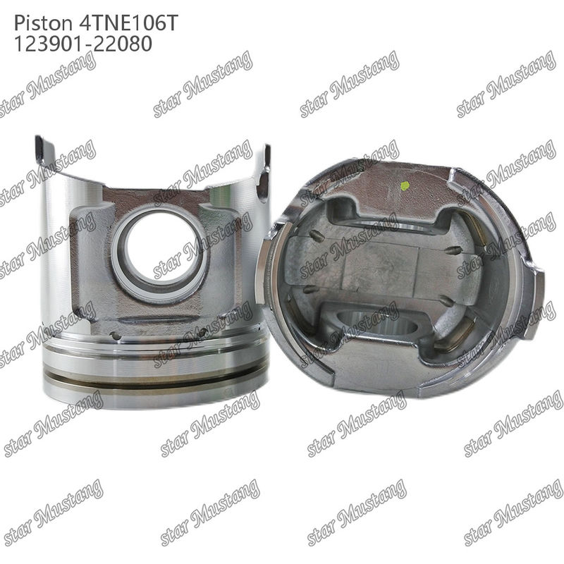 पिस्टन 4TNE106T वाल्व प्रिंट के साथ 123901-22080 Yanmar डीजल इंजन मरम्मत भागों के लिए
