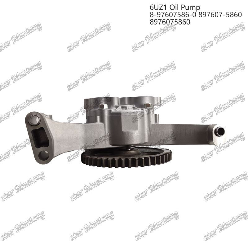 तेल पंप 6UZ1 8-97607586-0 897607-5860 8976075860 Isuzu इंजन स्पेयर पार्ट्स के लिए