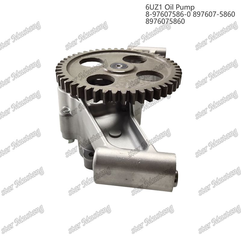 तेल पंप 6UZ1 8-97607586-0 897607-5860 8976075860 Isuzu इंजन स्पेयर पार्ट्स के लिए