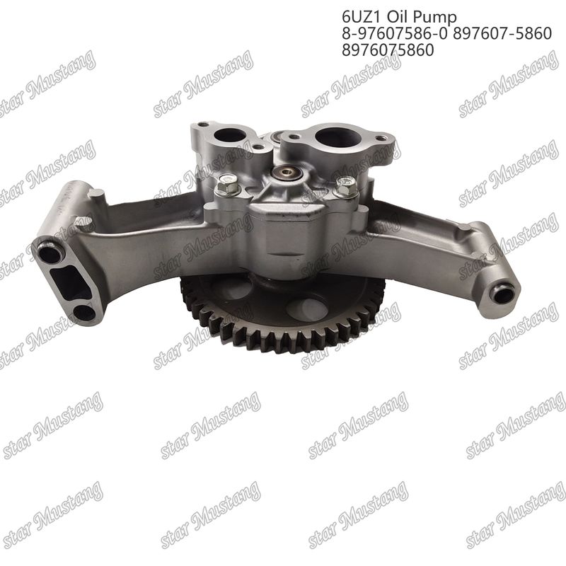 तेल पंप 6UZ1 8-97607586-0 897607-5860 8976075860 Isuzu इंजन स्पेयर पार्ट्स के लिए
