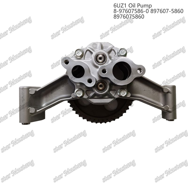 तेल पंप 6UZ1 8-97607586-0 897607-5860 8976075860 Isuzu इंजन स्पेयर पार्ट्स के लिए