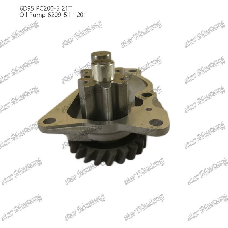 तेल पंप 6D95 PC200-5 21T 6209-51-1201 कुमात्सु इंजन स्पेयर पार्ट्स के लिए