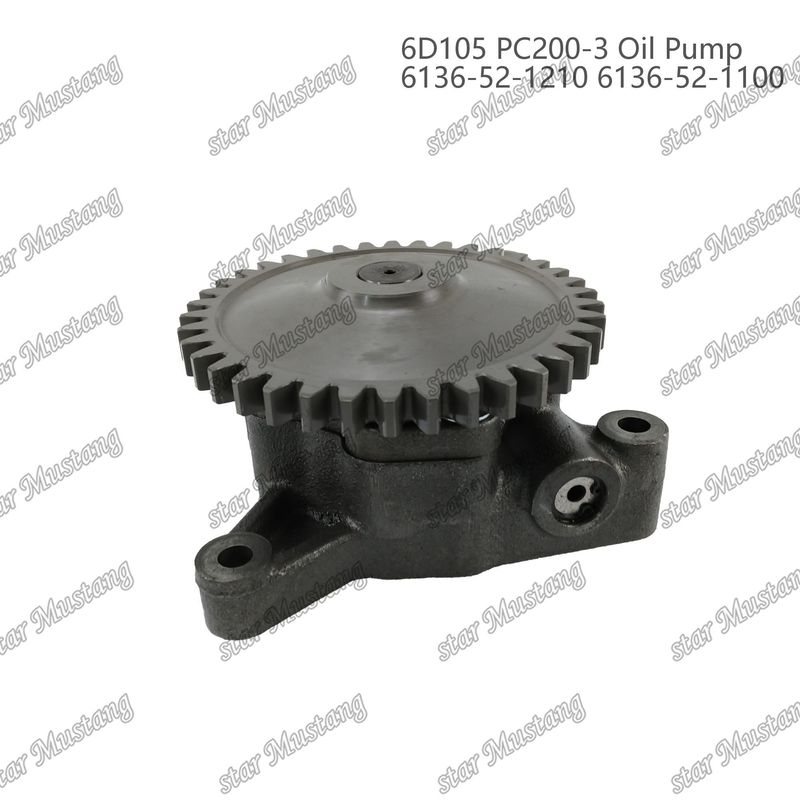 तेल पंप 6D105 PC200-3 6136-52-1210 6136-52-1100 कुमात्सु इंजन स्पेयर पार्ट्स के लिए
